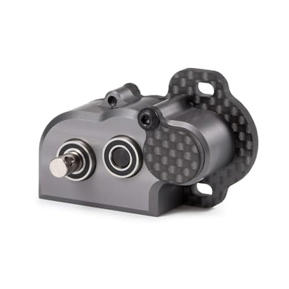 Ultralight Portal Transmission,48Pitch Tiny Gearbox,Machined Ultralight Portal Transmission Tiny Gearbox with Slipper Pad for 1/10 LCG Chassis Cheater Rigs Capra SCX10 III AR45 (Gray) - color: Gray