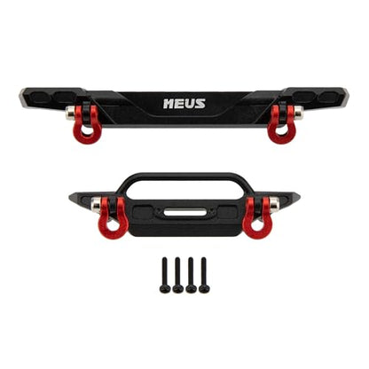 MEUS RACING Front Rear Bumper - CNC Aluminum Bumper for Axial SCX30 C10 Wrangler 1/30 RC Crawler Upgrades (For Wrangler) - color: For Wrangler