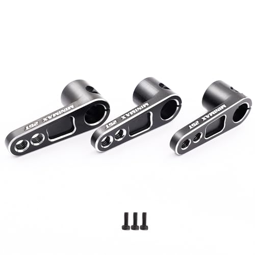 Aluminum 25T Servo Arm for Futaba Savox Power HD Servos Motor(Black) | 25T Servo Horn for 1/8 1/10 RC Off-Road Crawler Drift Racing Car,CNC Machining,High Strength