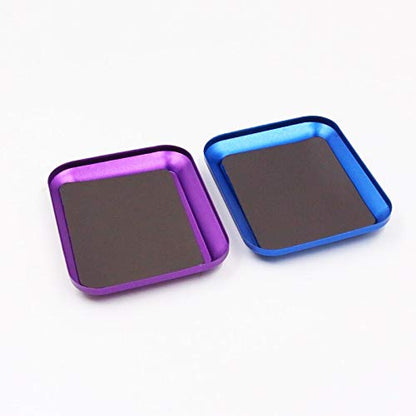 Replacement Part For Aluminium Alloy Magnetic Screw Tray Plate For RC Car Truck RC Model Repair Tool - (Color: Purple) - color: Purple