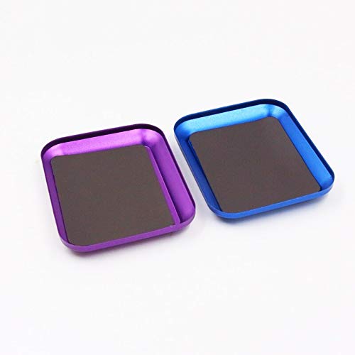 Replacement Part For Aluminium Alloy Magnetic Screw Tray Plate For RC Car Truck RC Model Repair Tool - (Color: Blue) - color: Blue