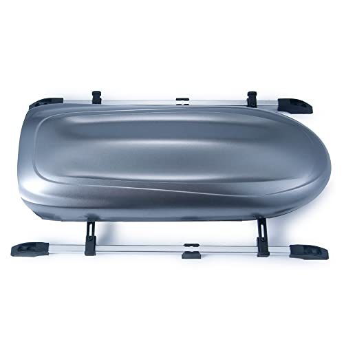RC-Hub Plastic Roof Trunk Luggage Rack Box for 1/10 TRX-4 TRX-6 RC Crawler Car,Roof Top Carrier Storage Luggage Box for RC Crawler (Titanium) - color: Titanium
