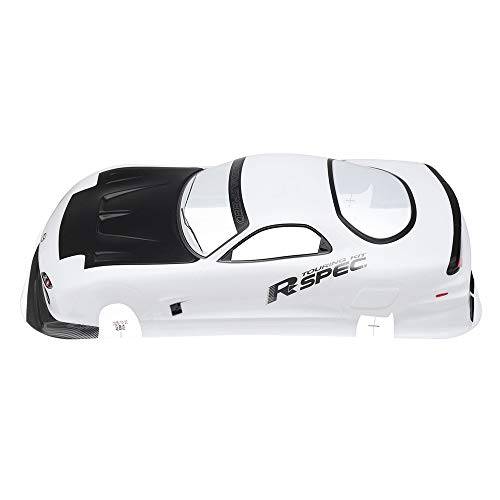 Parts & Accessories 1/10 Clear RC Silk Screen Car Shell Modification for Mazdas RX7 Wheelbase 210X460MM PVC 1:10 Painted Body Shell withSpoiler Part
