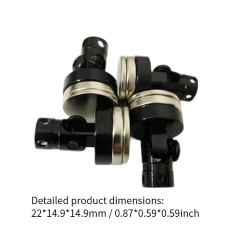 4 Pieces RC Body Post Metal Mount Column Shell Mount Model Car Accessory Vehicle Body Post Upgrade Suitable for RC Car Hobbies Repair, Black - color: Black