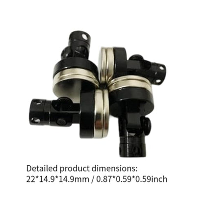 4 Pieces RC Body Post Metal Mount Column Shell Mount Model Car Accessory Vehicle Body Post Upgrade Suitable for RC Car Hobbies Repair, Black - color: Black