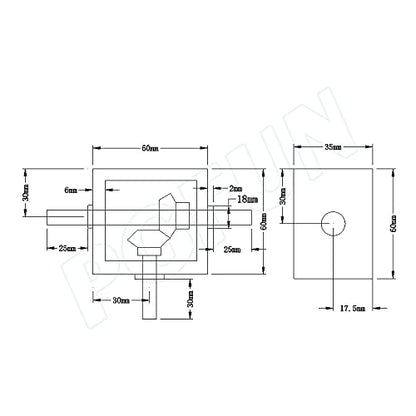 1:1 Right Angle Bevel Gearbox 1.5 Module 20 Teeth 90° Angle Drive Steering Gear Device Simple Mechanical DIY Module with 10mm Shaft - size: 10mm shaft, style: 1 output shaft
