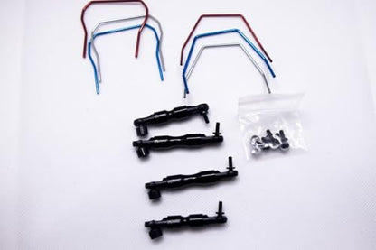 Full SWAY BAR Set (Black) for h 4x4 Slash, Rustler, Stampede, etc...