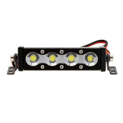 MEUS RACING RC Car LED Lights Roof Light Bar Kit - 1/10 1/8 Scale RC Crawler Upgrades for Axial SCX10, Wraith, Traxxas TRX4, TRX6, Redcat Gen8 (45mm, 4 Beads) - size: 45mm, 4 Beads