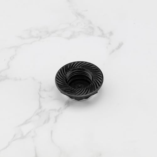4Pcs RC Car 17mm Hex Wheel Nut Anti-Dust Cover Nut Replacement Fit for 1/8 RC Car Model RC Off-Road Truck Compatible with Redcat Compatible with E-Revo, Black - color: Black