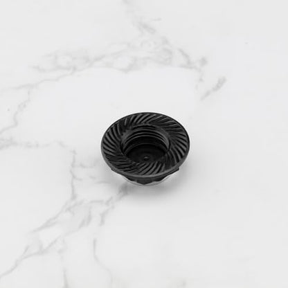 4Pcs RC Car 17mm Hex Wheel Nut Anti-Dust Cover Nut Replacement Fit for 1/8 RC Car Model RC Off-Road Truck Compatible with Redcat Compatible with E-Revo, Black - color: Black