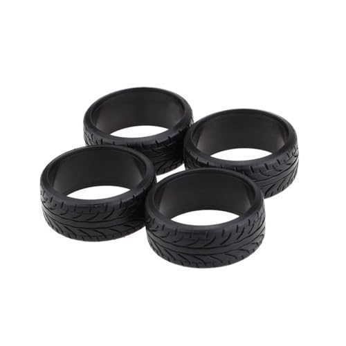 Rc Car Tyre Compatible with Traxxas for HSP for Tamiya for HPI for Kyosho Drift Car Tires 4Pcs Plastic Hard Tyre 1/10 RC Car Upgrade Part