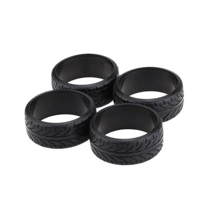 Rc Car Tyre Compatible with Traxxas for HSP for Tamiya for HPI for Kyosho Drift Car Tires 4Pcs Plastic Hard Tyre 1/10 RC Car Upgrade Part
