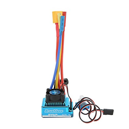 120A RC Brushless ESC Waterproof Dustproof Programmable with 9 Speed Acceleration XT60 Plug for 1/10 1/8 RC Cars
