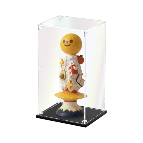 3MM Clear Acrylic Display Case, Self-Assemble Showcase for labububu mokokoo Collectibles, Action Figures, FIW, Dolls- Alternative Glass Box for Commemorative Gifts (10*8*18inch,25*20*45cm) - size: 10x8x18inch,25x20x45cm