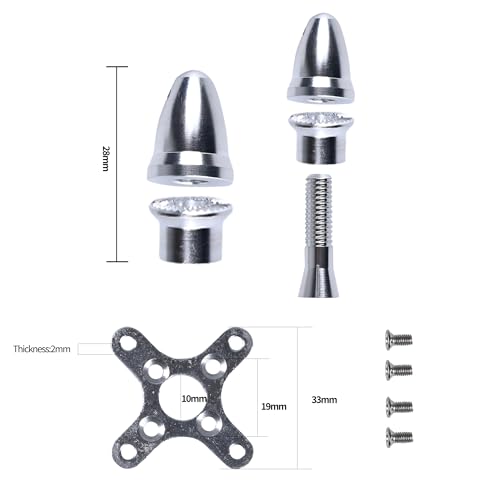 D2836 1100KV High Thrust Fixed Wing RC Airplane Kit | Brushless Motor, 40A BLHeli_S ESC with 5V/3A UBEC, 1045 Propeller, For Trainer, FPV and Sport Aircraft