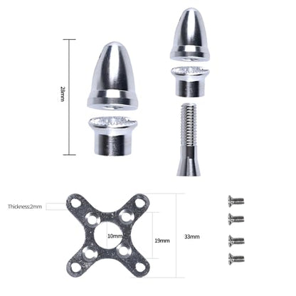 D2836 1100KV High Thrust Fixed Wing RC Airplane Kit | Brushless Motor, 40A BLHeli_S ESC with 5V/3A UBEC, 1045 Propeller, For Trainer, FPV and Sport Aircraft
