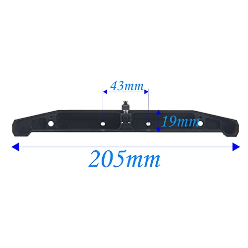 RC Rear Bumper with Lights Shackles Trailer Hitch Compatible with Traxxas TRX-4 Axial SCX10 90046 90047 SCX10 II 1/10 RC Crawler