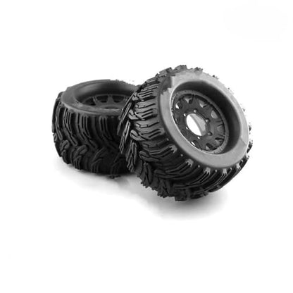 for HPI for Redcat for Rovan for Savage 2PCS 165MM for Monster Truck Wheels Rim Tire Set 12 14 17mm Hub Hex for 1/8 Off-Road RC Car Rc Car Tires(P2) - size: P2