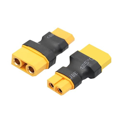 3Pcs XT60 to XT90 Converter Plug, no Wire Adapter Battery Connector Plug | XT60 Female to XT90 Female Battery Adapter Plug, Plug and Play, for RC Lithium Battery or Plug Converter - style: XT60 Female to XT90 Female - 3Pcs