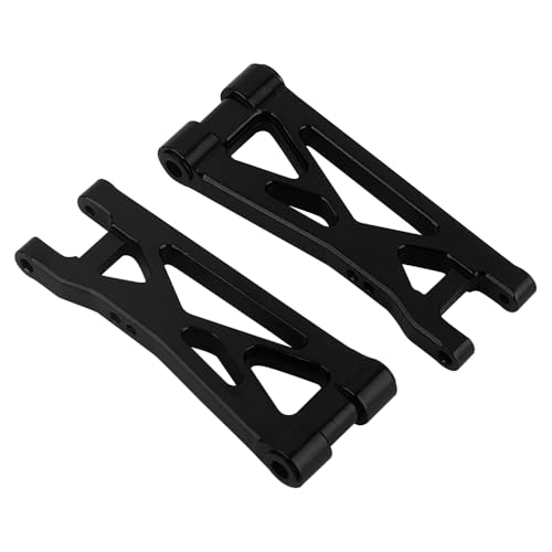 Aluminum Steering Knuckles, C Hubs Front Rear Shock Mount Suspension Arms Transmission Cover Wheel Hex for 1/24 Buggy Losi Micro-B Upgrade Set,8 Set (Black) - color: Black