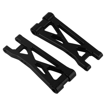Aluminum Steering Knuckles, C Hubs Front Rear Shock Mount Suspension Arms Transmission Cover Wheel Hex for 1/24 Buggy Losi Micro-B Upgrade Set,8 Set (Black) - color: Black