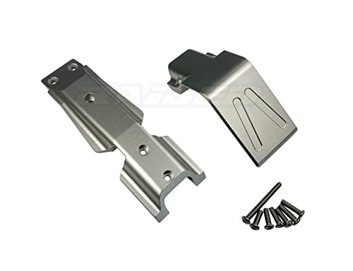 Aluminium Alloy Front Chassis Skid Plate fits Traxxas 1/10 New EREVO 2.0 E REVO - Silver