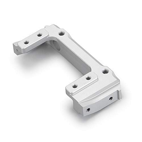 Metal Front Plate Bumper Mount for AXIAL SCX10 II 90046 1/10 RC Crawler Car (Silver) - color: Silver