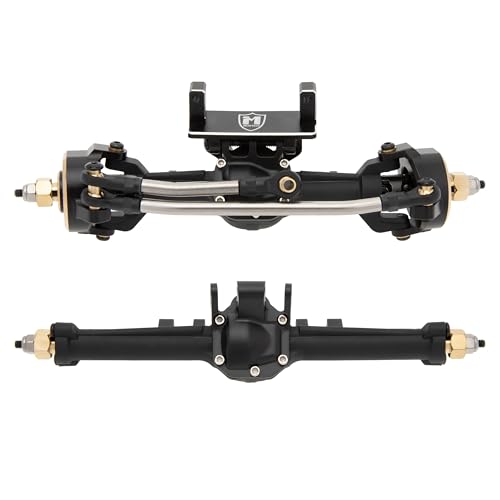 MEUS RACING Nylon TRX4M Axles with Isokinetic 3-Section CVD for Traxxas TRX4M Bronco/Defender/High Trail K10/ F150 1/18 RC Crawler Upgrade, +5mm Widened and 52° Max. Steering Angle