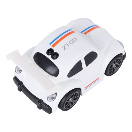 Remote Control Car Toy 3 Modes Smart Sensor Escaping Following Beetle Car Toddlers Boys Educational RC Drift Stunt Vehicle with Sound Light 5.12 Inch Size Blue CompactWhite - color: White