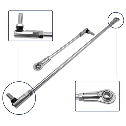 3/8-24 Short & Long Tie Rod Set w/Ends Replacement Fits Yerf Dog Go Kart Cart