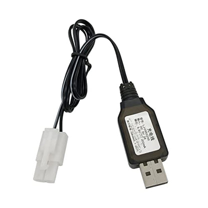 Charger Replacement for Nerf Rival - 9.6V Tamiya Connector RC Car Airsoft NiCd Battery Charging Cable, 2 pcs