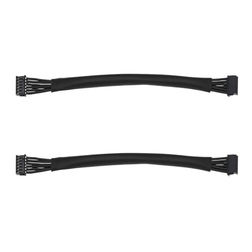 SING F LTD 2Pcs Brushless Motor Sensor Black Cable 100mm Cable Length 1.25 Terminal Double Head 6p Suitable for Mini RC Helicopter LED Light Strip RC Drift Car Model - size: 100mm