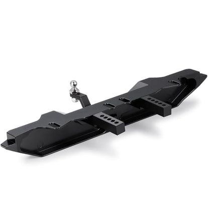 Aluminum Rear Bumper with Trailer Hitch D-Ring Shackles for TRX4 | 1/10th RC Crawler Car Upgrades Parts