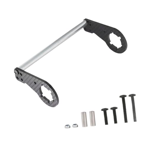 Rear Shock Tower Rear Shock Damper Mount Chassis Upgrade Accessories Carbon Fiber Aluminum Replacement Plate Suitable for 1/10 CW-01 RC Car Hobby