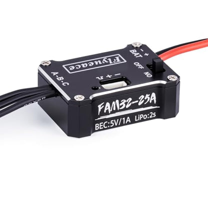 25A Brushless ESC 1224 4500KV Brushless Outer Rotor Motor Combo Kit for 1/24 Axial SCX24 AX24 RC Crawler Rock Truck Car Upgrade