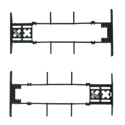 for Axial for SCX10 D90 TF2 B5 1/10 Metal for Chassis Set Rails Frame with Shock Towers for Leaf Springs Mounting Holes RC Crawler Upgrade RC Car Parts