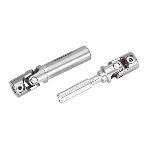 INJORA Black Steel Drive Shaft for 1/24 SCX24 Gladiator Dodge Power Wagon - color: Silver