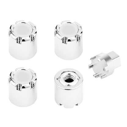 4PCS Aluminum M4 Nut Wheel Rim Center Cap Manual Locking Hubs for 1/10 RC Crawler Car Traxxas TRX4 Axial SCX10 D90 Tamiya MST Redcat