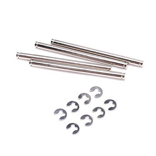 Upgrade Suspension Pins with E Clips 48mm 4PCS Stainless Steel Hinge Pin Set Compatible with Traxxas Slash 2W D 1 10 RC Car Parts Replacement
