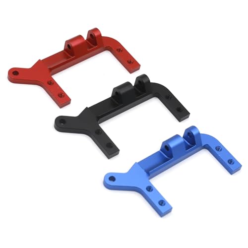 RC Car Axle Servo Mount Stand, CNC Aluminum SOA 4-Link Suspension Servo Mount, Compatible with Traxxas TRX4 1/10 RC Crawler Car, Non-Destructive Axle Servo Conversion Upgrade - color: Red