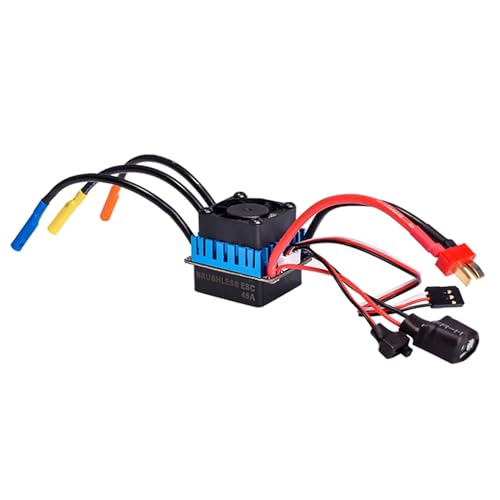RC 45A Waterproof ESC with Sensorless Brushless Motor Compatible for WLtoys 144010 124016 124019 1/12 RC Car