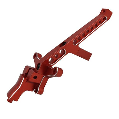 Aluminum Front Chassis Brace for 1/8 Sledge 4WD RC Truck (Red) | Alloy,95076-4,9520,Monster Truck,Upgrade Parts,CNC Machined,High Strength,Precision Fit,Wear Resistant - color: Red