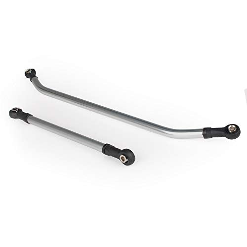 LCX Racing 1/10th RC Crawler Car Aluminum AR60 OCP Front Steering Link for Axial Wraith RR10 SMT10 AX10, Upgrades Parts Accessories (Silver) - color: Silver