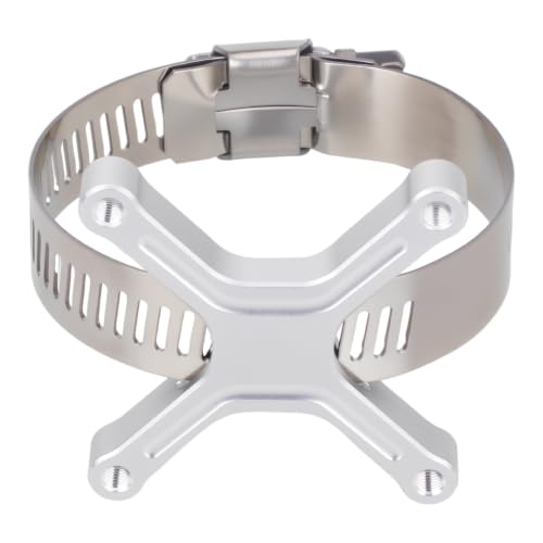 Aluminum 40x40mm RC Cooling Fan Adjustable Mount Bracket, Compatible with 35/43/48/49mm Motors, for 1/5 1/7 1/10 RC Car Truck Buggy Heat Sink Radiator Upgrade Parts (35 43 Silver) - color: 35 43 Silver