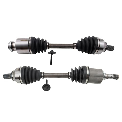 TRQ Front Driver Side and Passenger Side CV Axle Assembly Set 2 Piece Compatible with 2004-2005 Mazda 3 i Automatic Transmission - style: CSA33737
