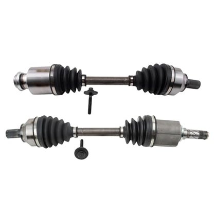TRQ Front Driver Side and Passenger Side CV Axle Assembly Set 2 Piece Compatible with 2004-2005 Mazda 3 i Automatic Transmission - style: CSA33737