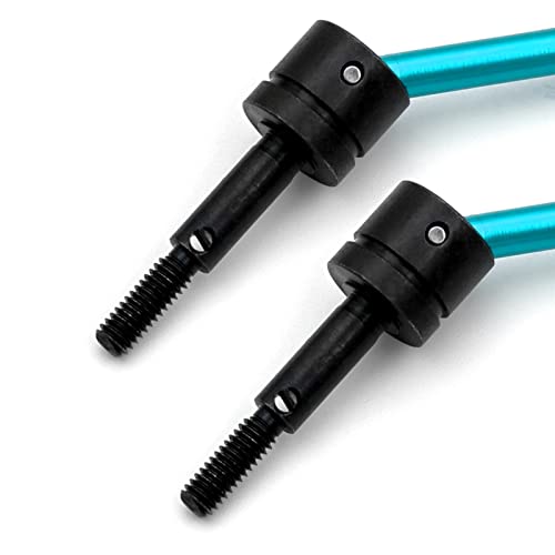 GoolRC 4PSC RC Drive Shaft, Tamiya Upgrades Drive Shaft Metal Universal CVD Drive Shaft Dogbone Joint Replacement for Tamiya TT01 TT02 1/10 Remote Control Car - color: Blue
