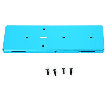 RC Battery Tray with Screw, Aluminum Alloy Replacement for RGT EX86100 1/10 RC Car, Lightweight and Durable Battery Mount for RC Vehicle (Blue 680022B) - color: Blue 680022b