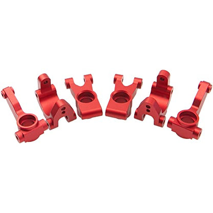 ShareGoo Metal Front Steering Block Knuckles & C-Hub Caster Block & Rear Hubs Carrier Upgrade Parts Compatible with Arrma 1/10 Granite Voltage MEGA 2WD RC Monster Truck