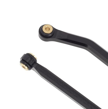 DKKY CNC Aluminum High Clearance for 1/24 RC Crawler LWB 133.5mm Axial SCX24 AXI90081 Deadbolt AXI00004 B17 Upgrades (Black) - color: Black